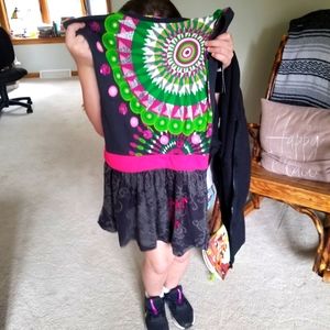 Girls Dress Shirt Skirt combo